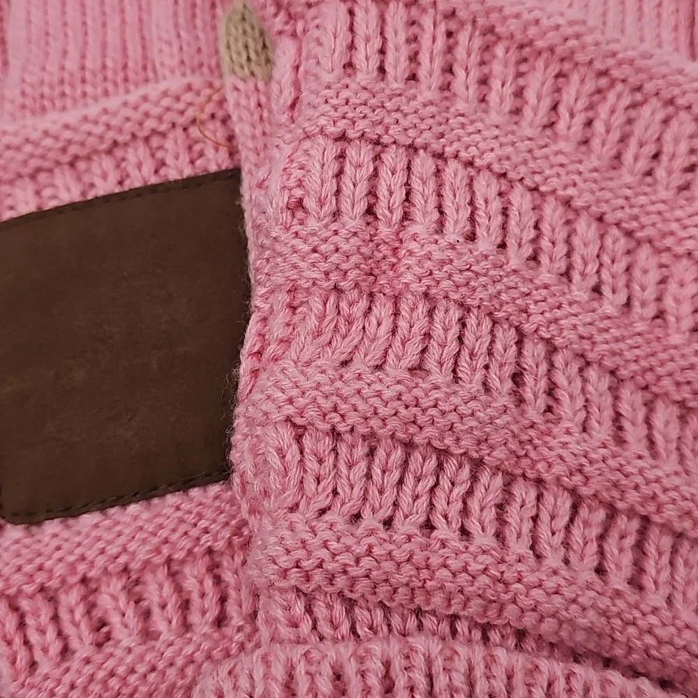 Soft Pink Knit Feminine Winter Outerwear Gloves‎ Coquette Girl Feminine Warm